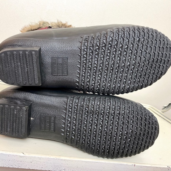 Sporto Natasha Waterproof Suede Leather Winter Duck Boots - Merlot - Size 8W - Picture 6 of 16